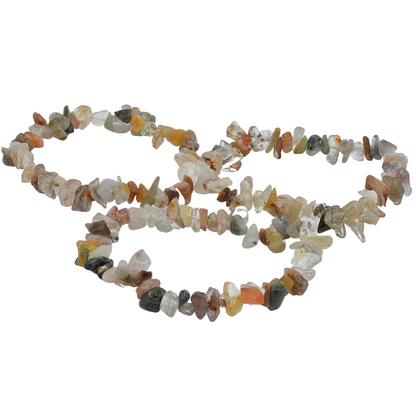 Golden Rutilated Quartz Chip Bracelet