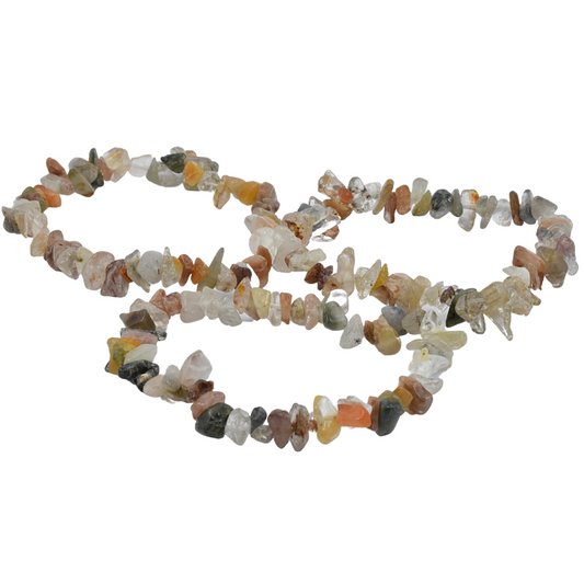 Golden Rutilated Quartz Chip Bracelet