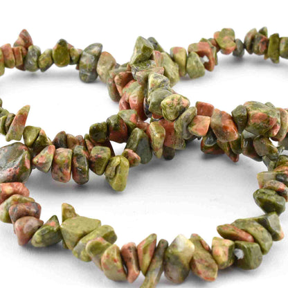 Unakite Chip Bracelet
