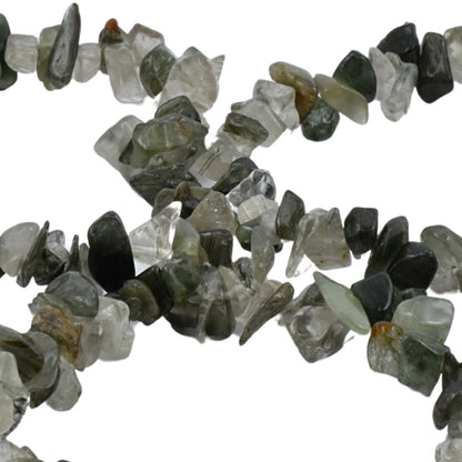 Green Rutilated Quartz Chip Bracelet