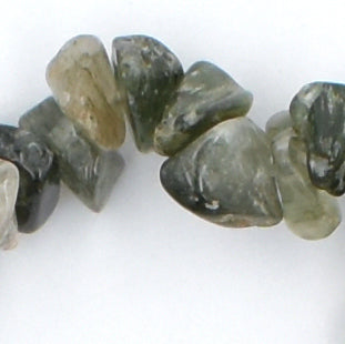 Green Rutilated Quartz Chip Bracelet