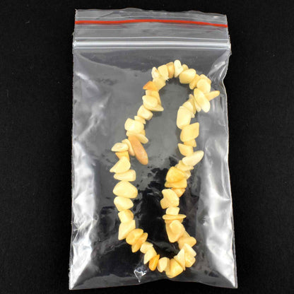 Yellow Jade Chip Bracelet