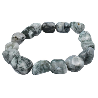 Tree Agate Tumbled Bracelet