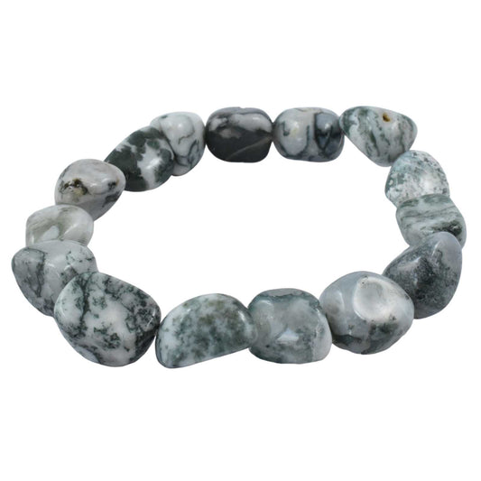 Tree Agate Tumbled Bracelet