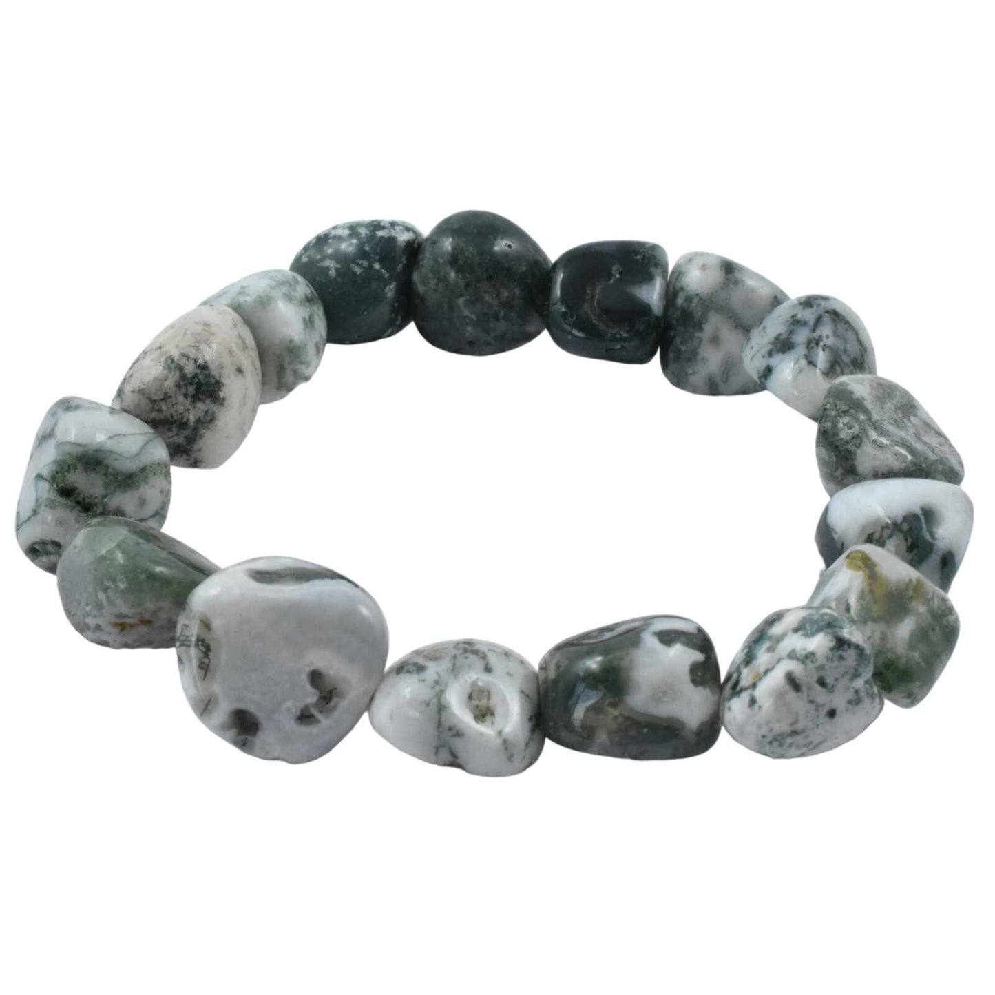Tree Agate Tumbled Bracelet