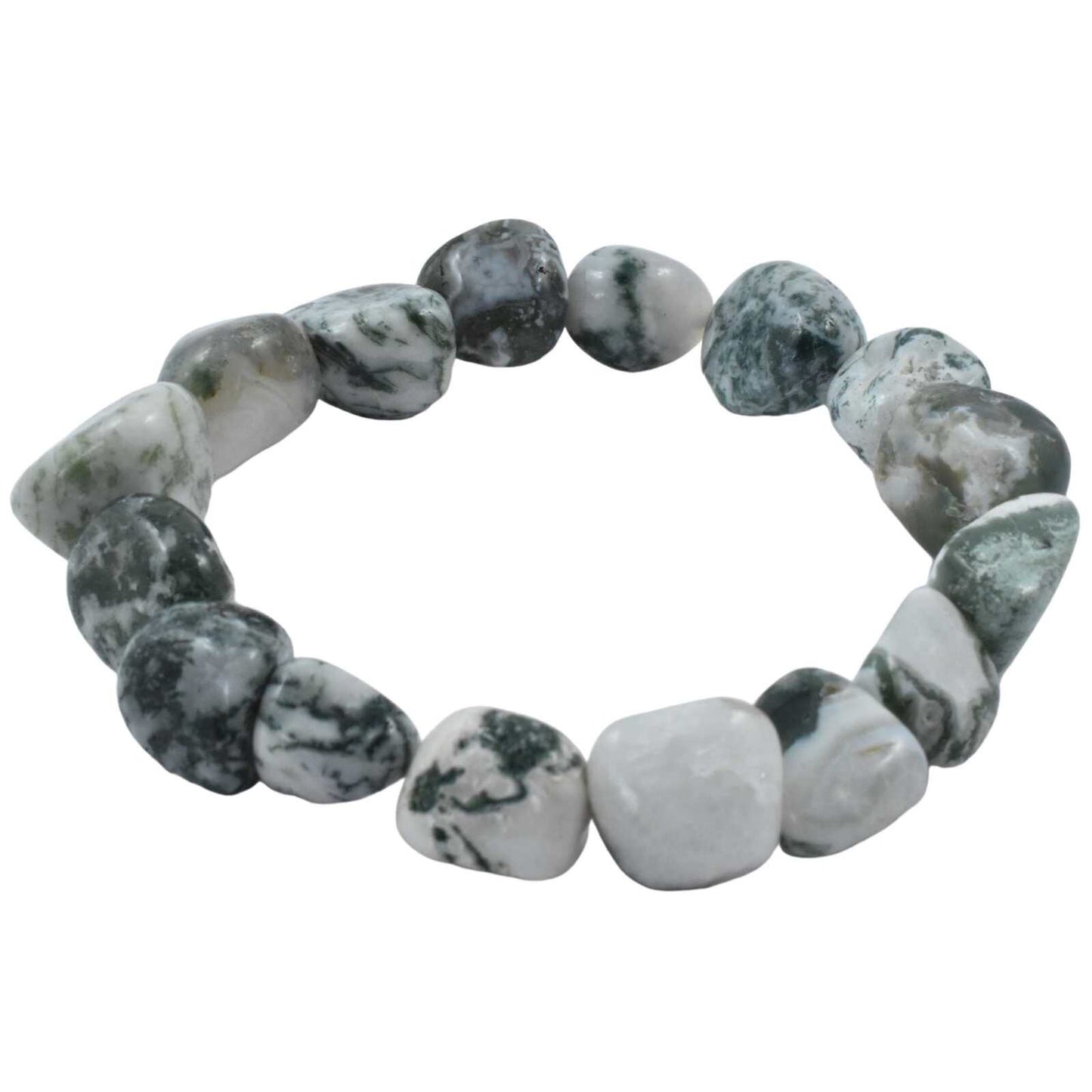 Tree Agate Tumbled Bracelet
