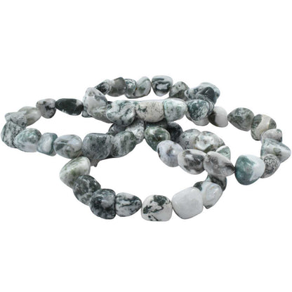 Tree Agate Tumbled Bracelet