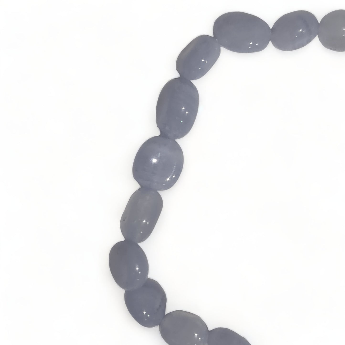 Blue Lace Agate Tumbled Bracelet
