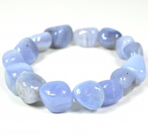 Blue Lace Agate Tumbled Bracelet