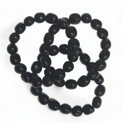 Black Obsidian Tumbled Bracelet