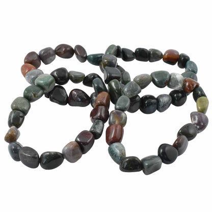 Bloodstone Tumbled Bracelet