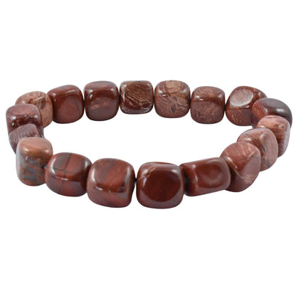 Red Snakeskin Jasper Tumbled Bracelet