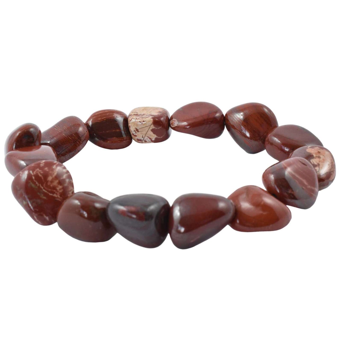 Red Snakeskin Jasper Tumbled Bracelet