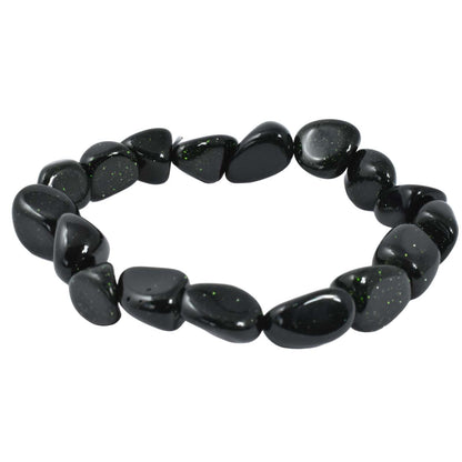 Green Goldstone Tumbled Bracelet