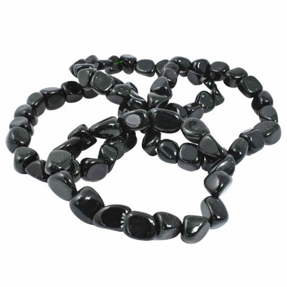 Green Goldstone Tumbled Bracelet