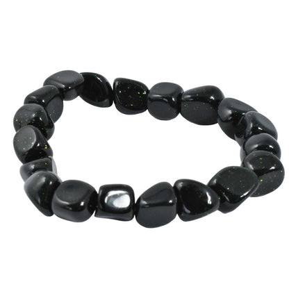 Green Goldstone Tumbled Bracelet