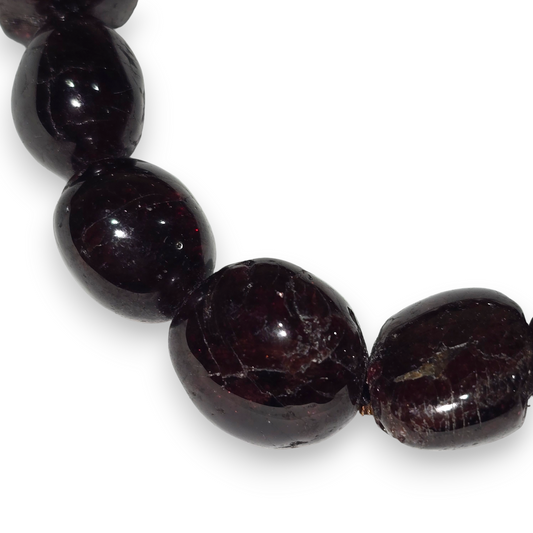 Garnet Tumbled Bracelet