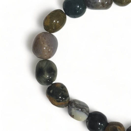 Ocean Jasper Tumbled Bracelet