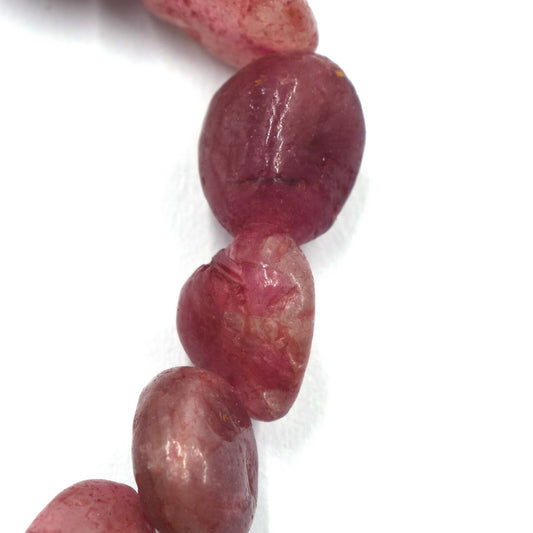 Pink Tourmaline Tumbled Bracelet