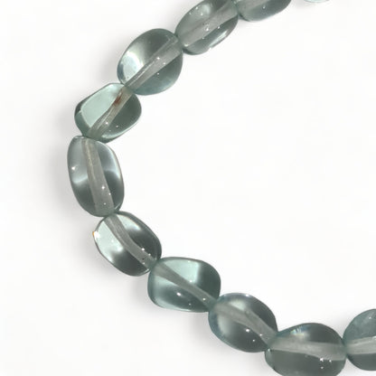 Light Blue Obsidian Tumbled Bracelet