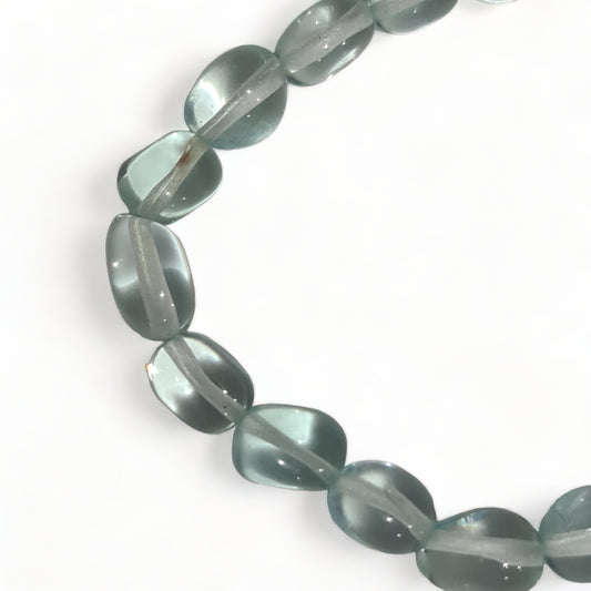 Light Blue Obsidian Tumbled Bracelet