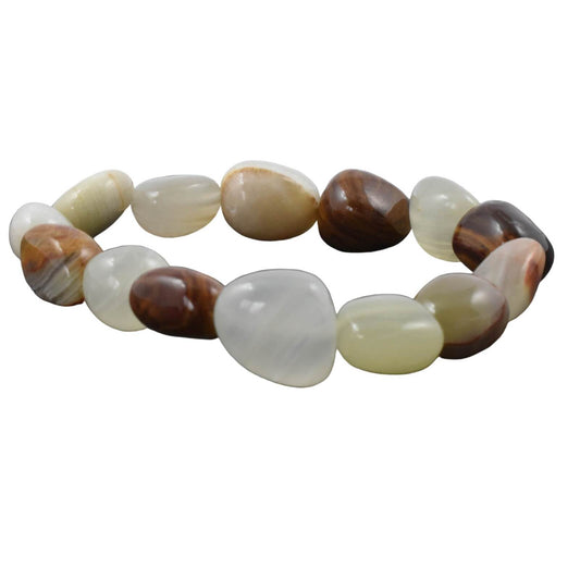 Rainbow Onyx Tumbled Bracelet