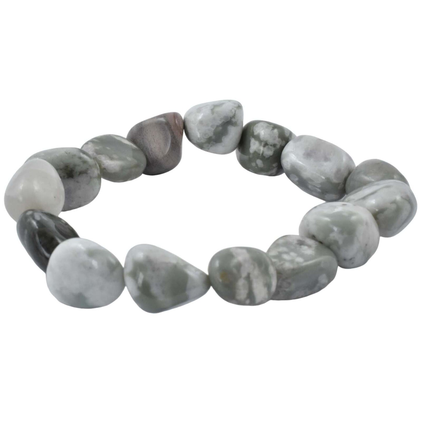 Peace Jade Tumbled Bracelet