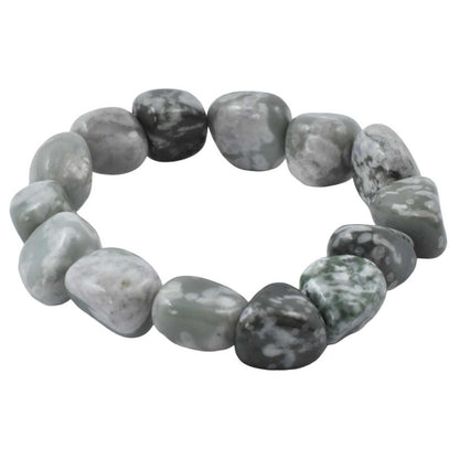 Peace Jade Tumbled Bracelet