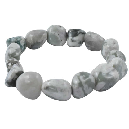 Peace Jade Tumbled Bracelet