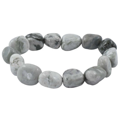 Peace Jade Tumbled Bracelet
