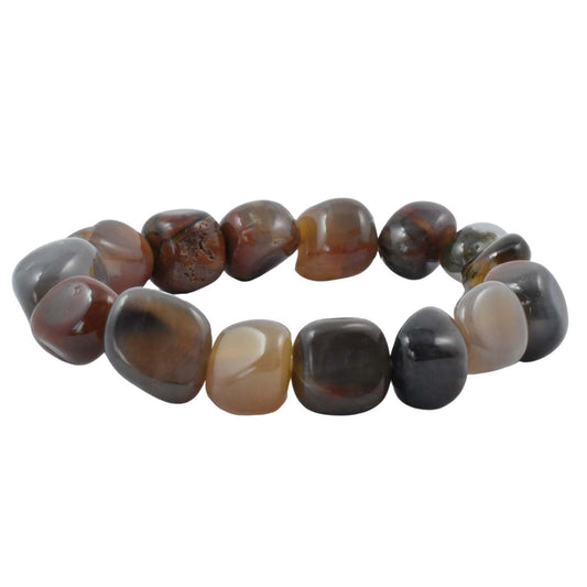 Petrified Wood Tumbled Bracelet