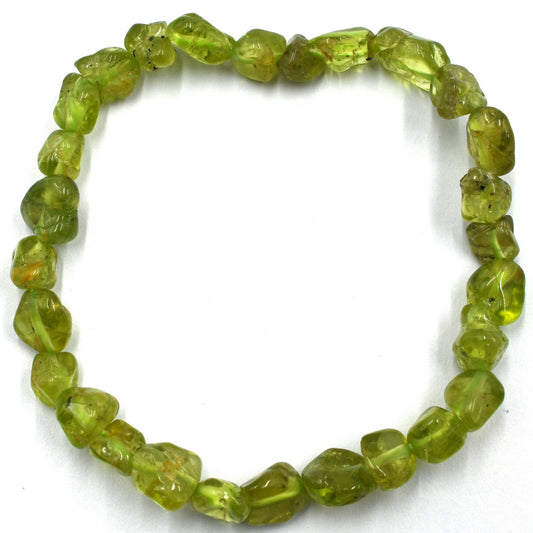 Peridot Tumbled Bracelet