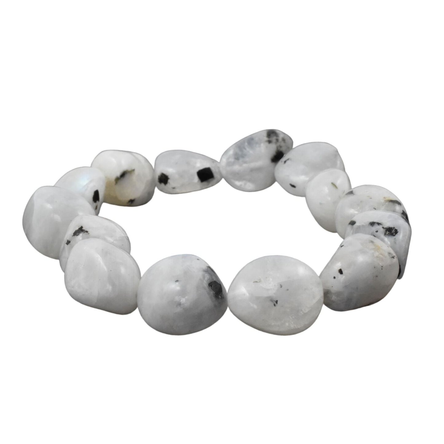 Rainbow Moonstone Tumbled Bracelet