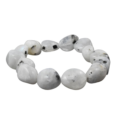 Rainbow Moonstone Tumbled Bracelet