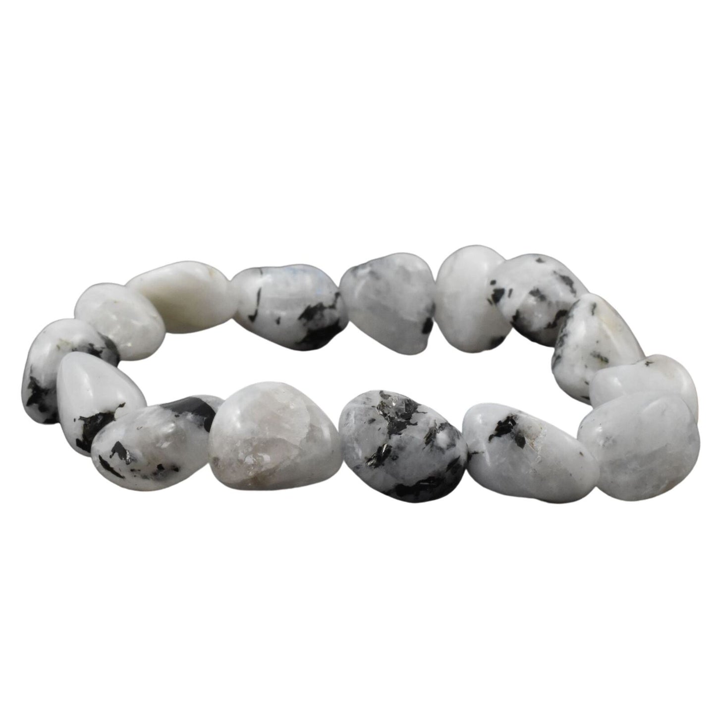 Rainbow Moonstone Tumbled Bracelet
