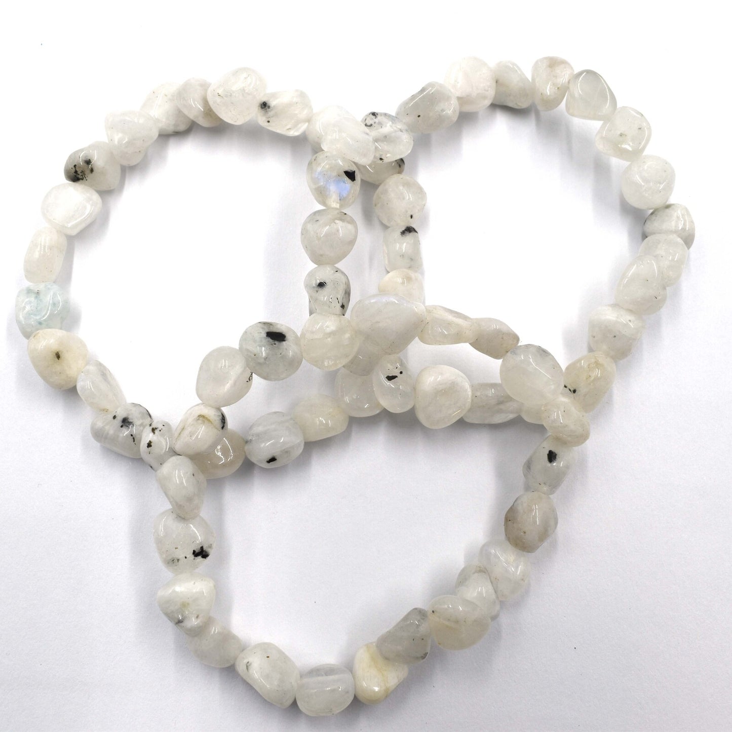 Rainbow Moonstone Tumbled Bracelet