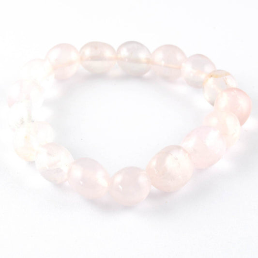 Rose Quartz Tumbled Bracelet