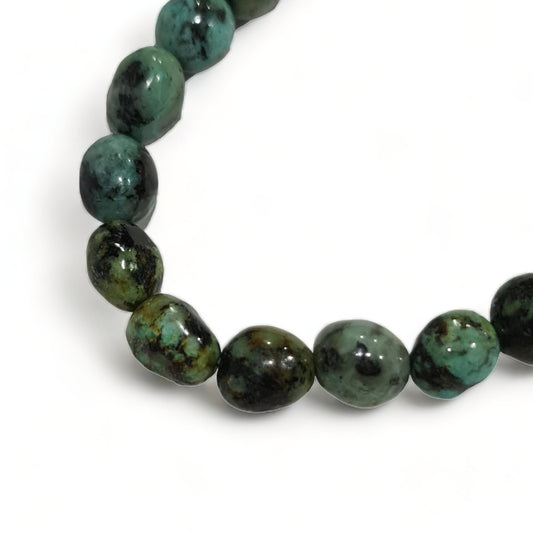 African Turquoise Tumbled Bracelet