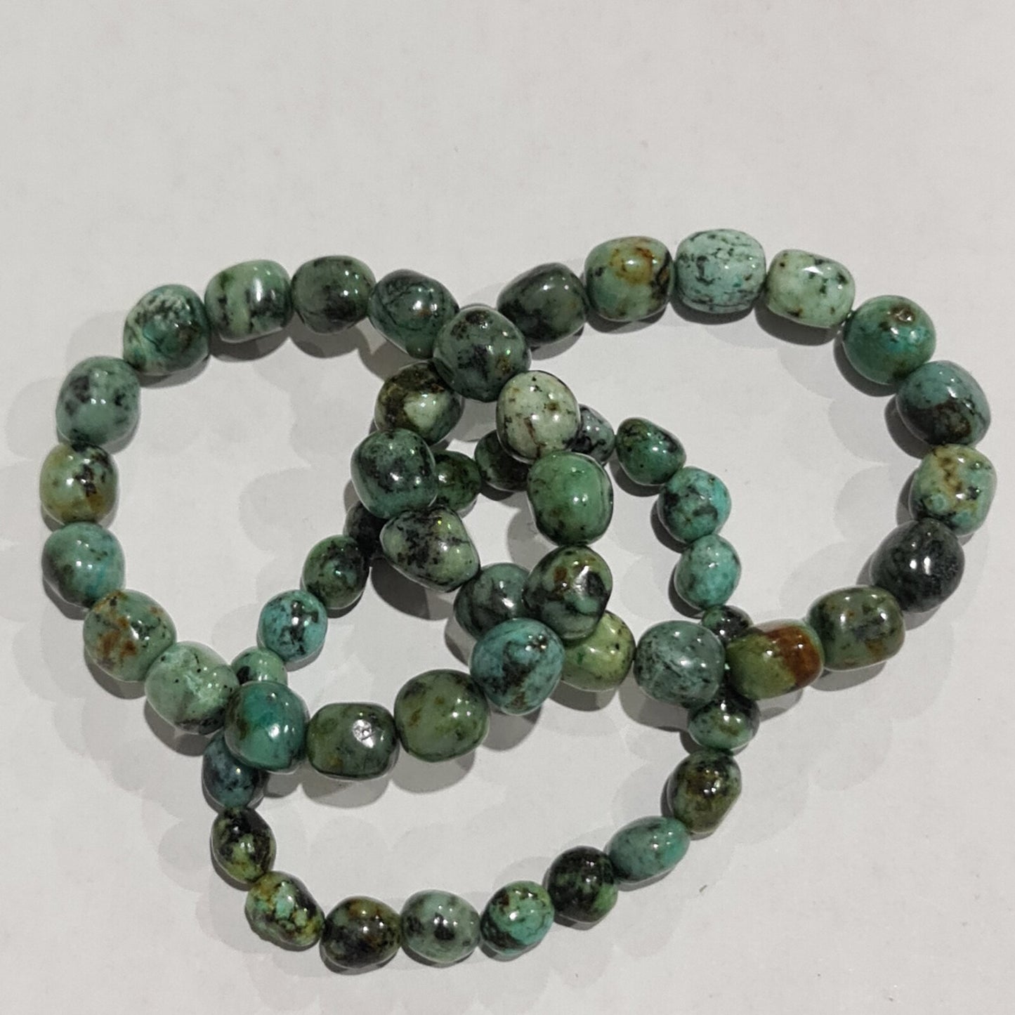 African Turquoise Tumbled Bracelet