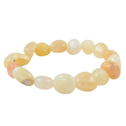 Yellow Jade Tumbled Bracelet