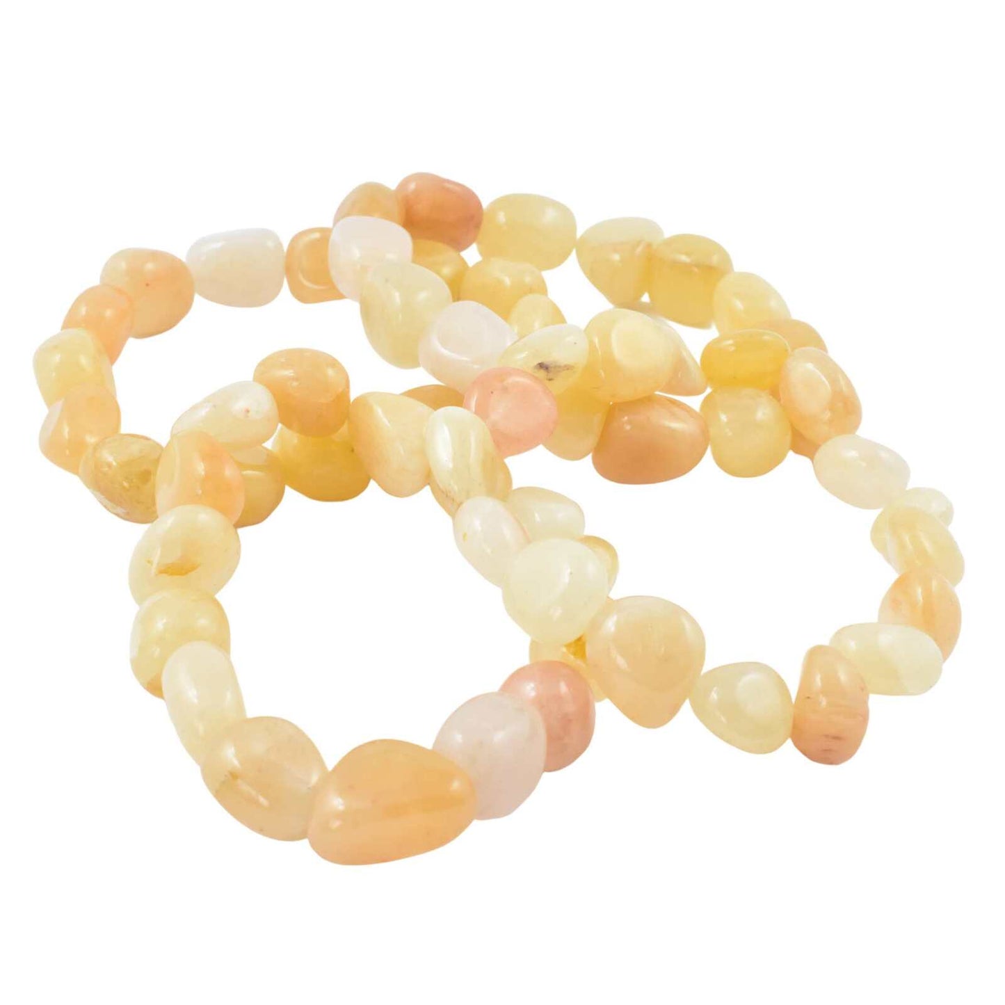 Yellow Jade Tumbled Bracelet
