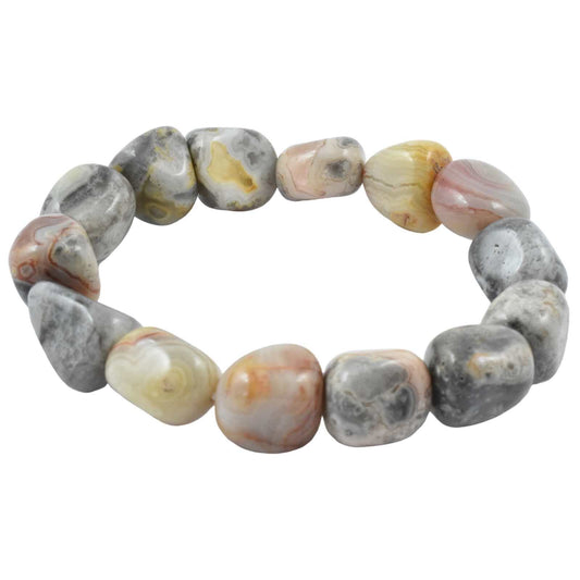 Crazy Lace Agate Tumbled Bracelet