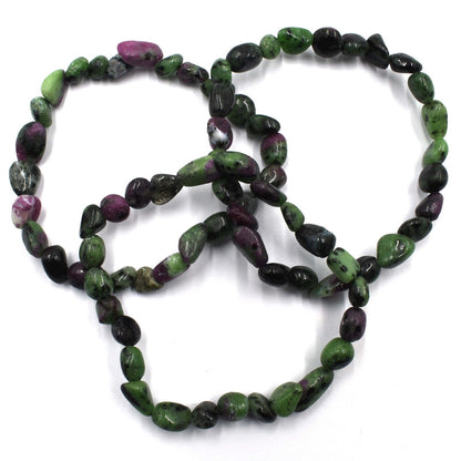 Ruby in Zoisite Tumbled Bracelet