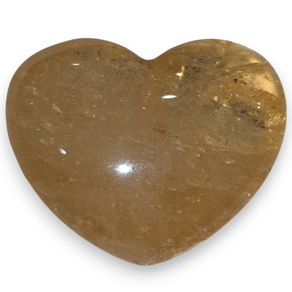 Citrine Laser Heart Carving