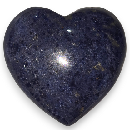 Dumortierite Heart Carving