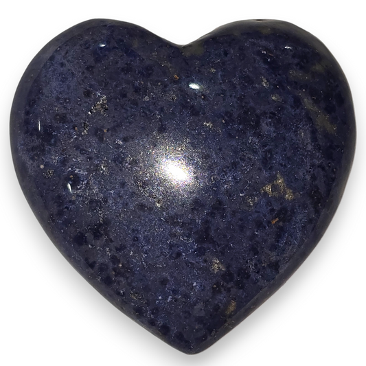 Dumortierite Heart Carving