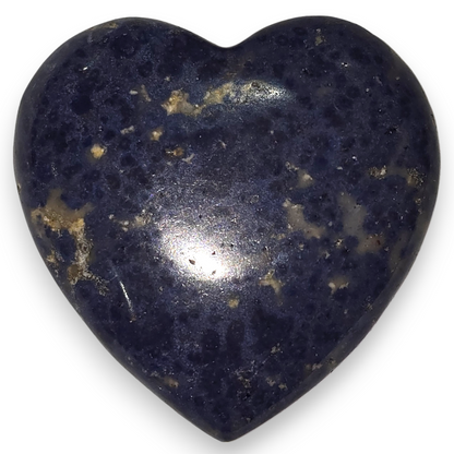 Dumortierite Heart Carving