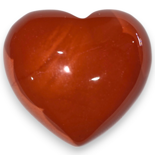 Red Mookaite Heart Carving