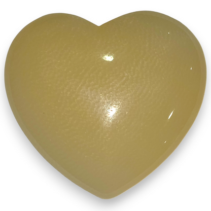 Yellow Calcite Heart Carving
