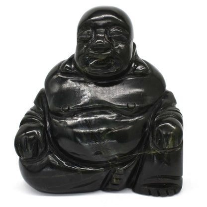 Nephrite Jade Laughing Buddha Carving